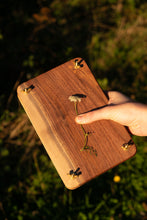 Load image into Gallery viewer, Handmade Solid Wood + Brass Flower/Botanical Press