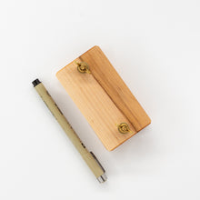 Load image into Gallery viewer, Pocket Size Handmade Solid Wood + Brass Flower/Botanical Press